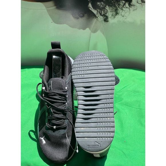 Puma Mens Pacer Net Cage Trainers Sneakers Running Shoes Blk 9 M